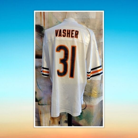 Chicago Bears Vintage Nathan Vasher Jersey #31  Reebok, White Size XL - Picture 2 of 4